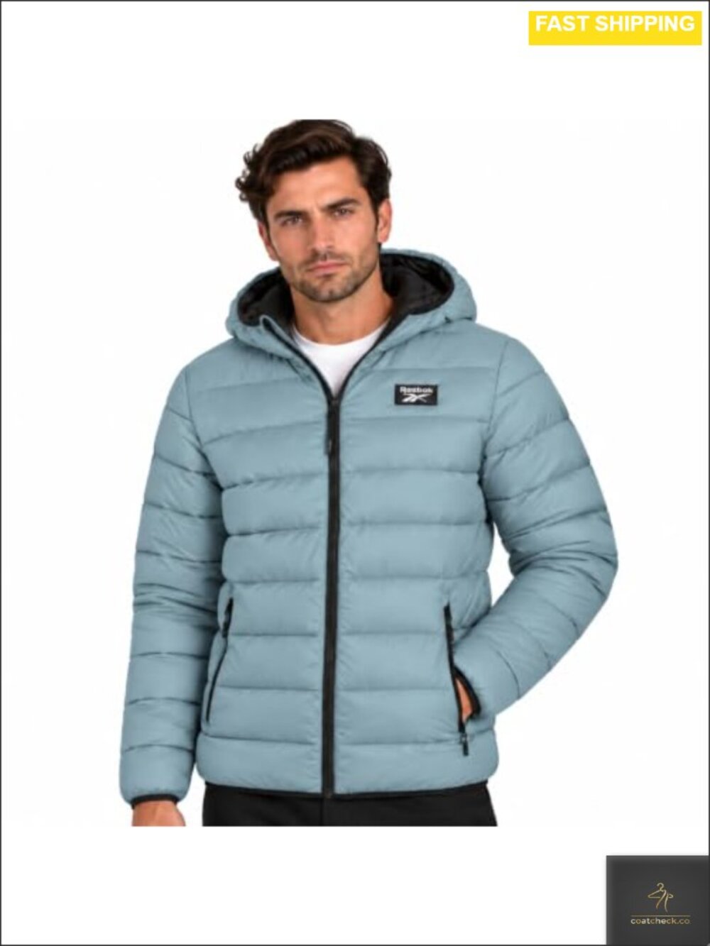 Mens Lightweight Hooded Puffer Jacket Packable Warm Winter